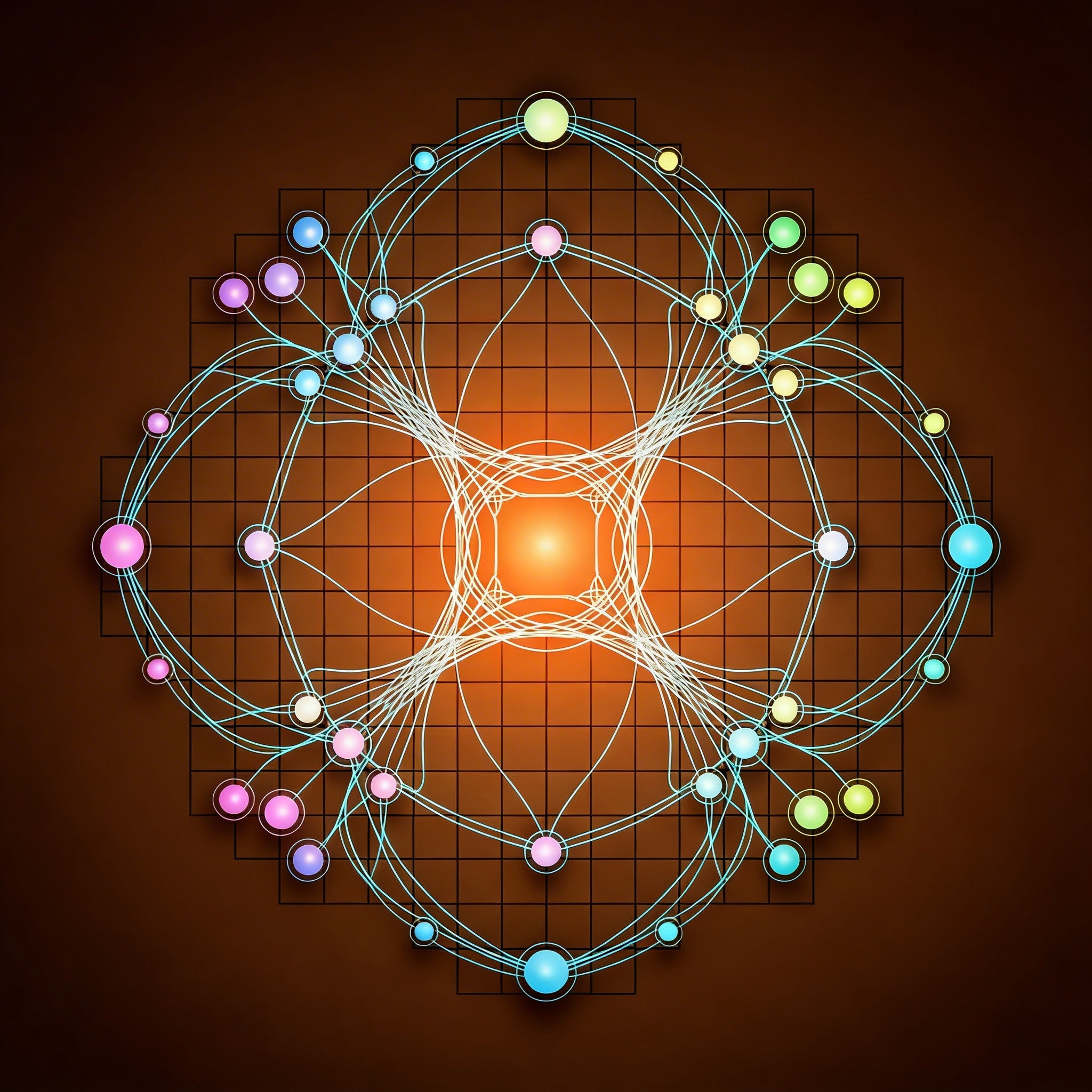 Abstract network showing market access and partnerships